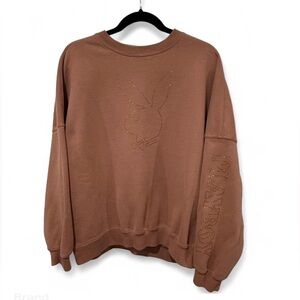 Warm Brown Playboy Embellished PacSun Crewneck size S